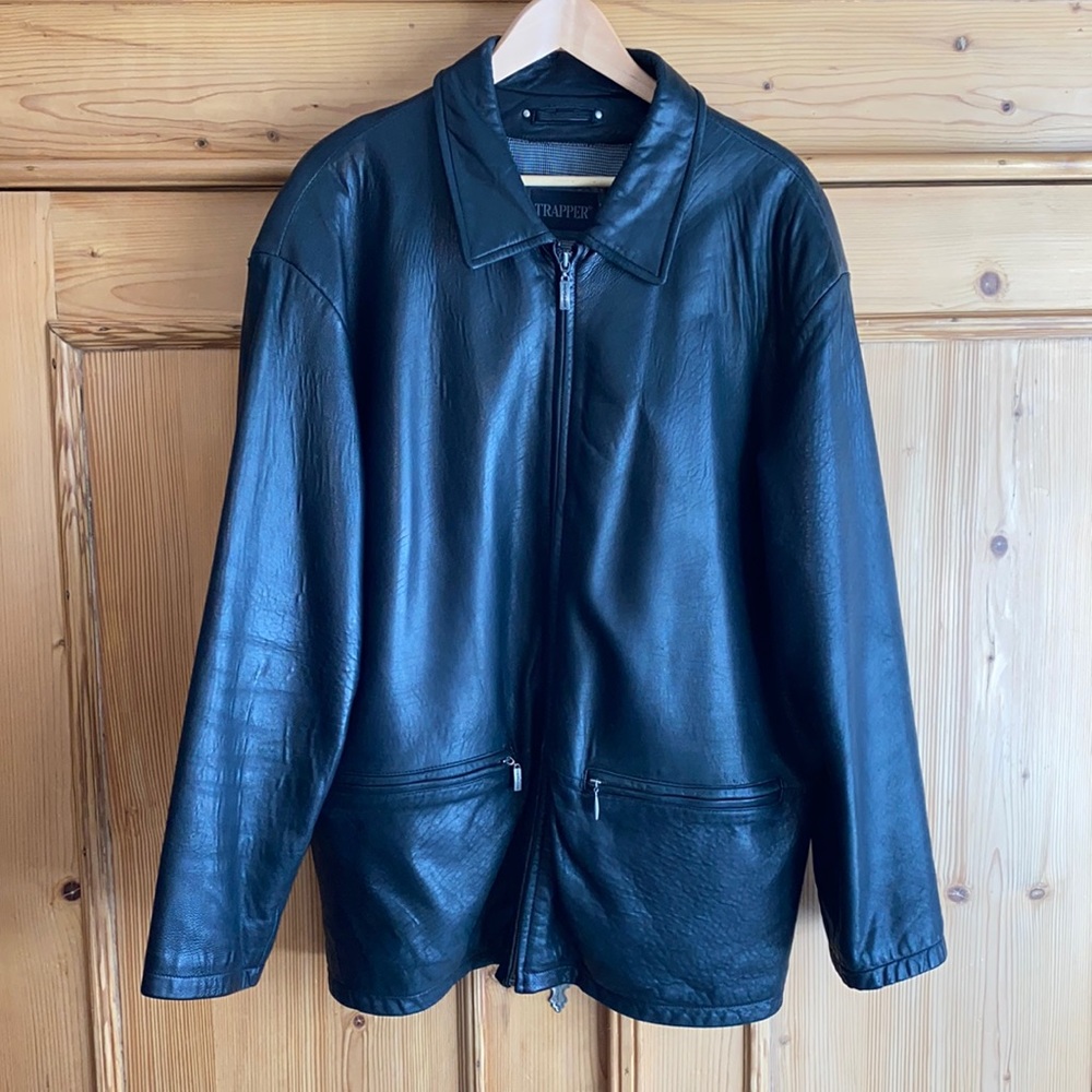 Men’s Trapper Brand leather jacket
